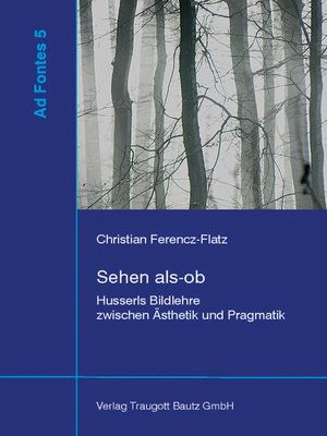 cover image of Sehen als-ob